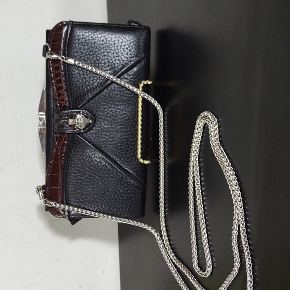 Brighton Pebbled Leather Convertible Clutch/Wallet/Crossbody Bag - Picture 2 of 8